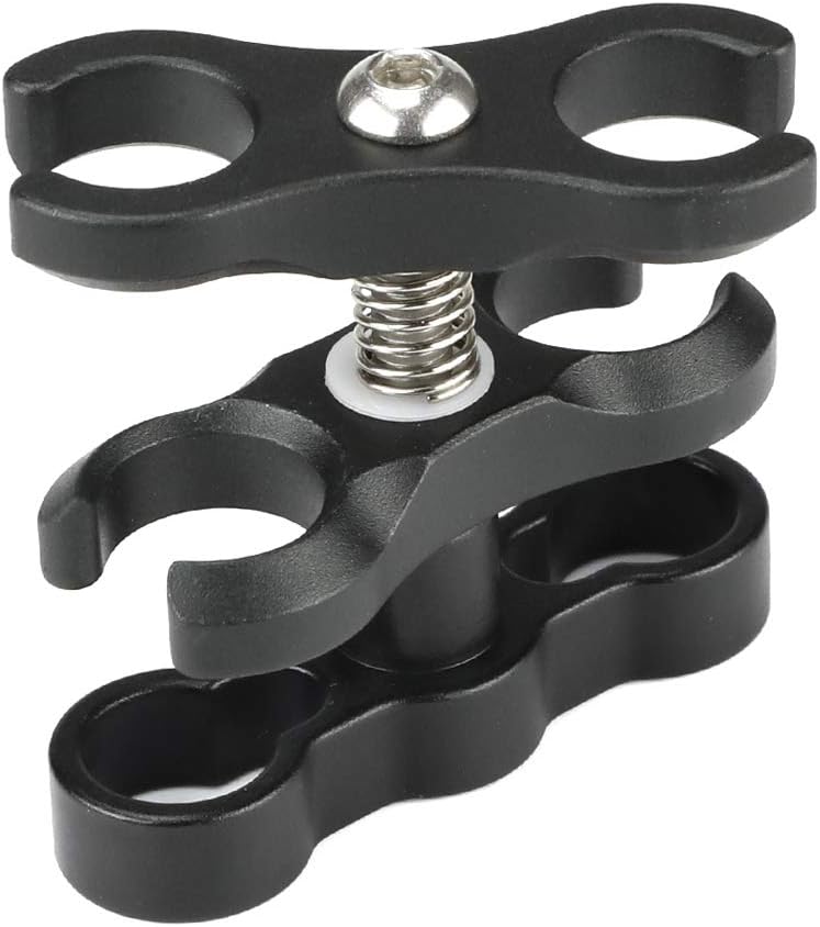 Seafrogs Aluminum Alloy Clamp, Ball Joint Bracket Arm, Two Section Holder Diving Essential Accessory Light Combination Fixed Clamp, Diving Accessory Light Holder CP-6 - Image 1